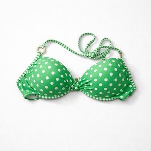Xhilaration Polka Dot Halter Underwire Bik…